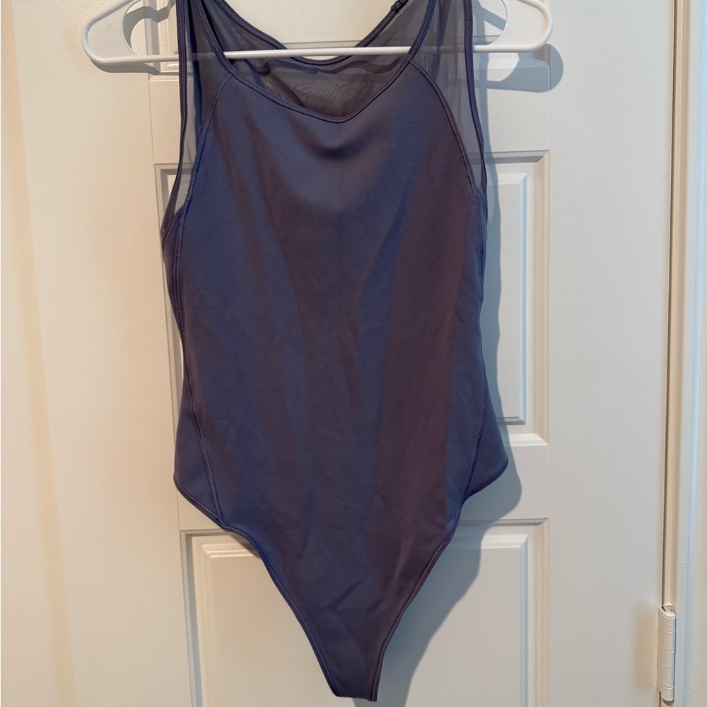 lululemon athletica periwinkle Mesh-Detail Bodysuit